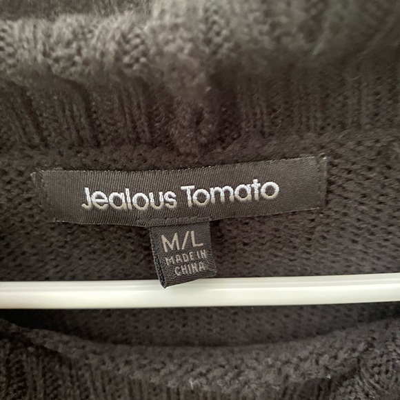 Jealous Tomato NWOT  SZ M/L COWLNECK SWEATER - Picture 3 of 3